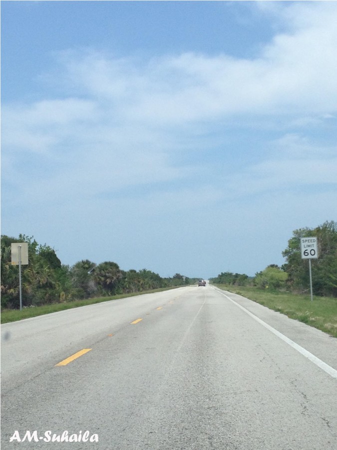 The road to Kennedy Space Center