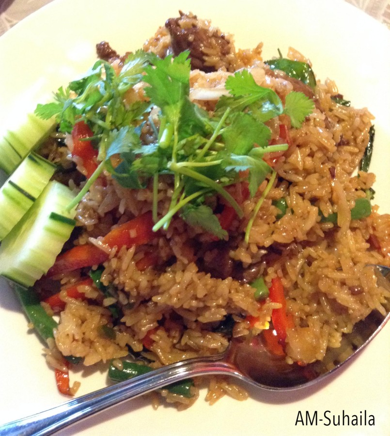 Basil Beef Fried Rice