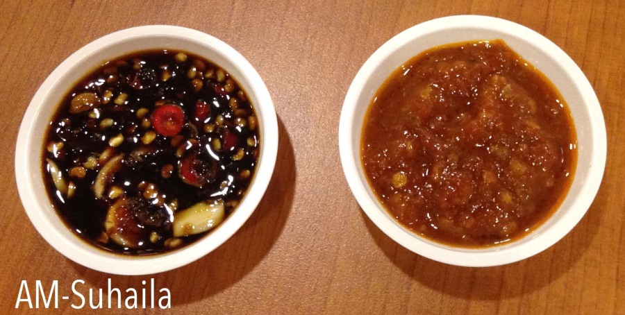 The different sambas - super spicy, super yummy!