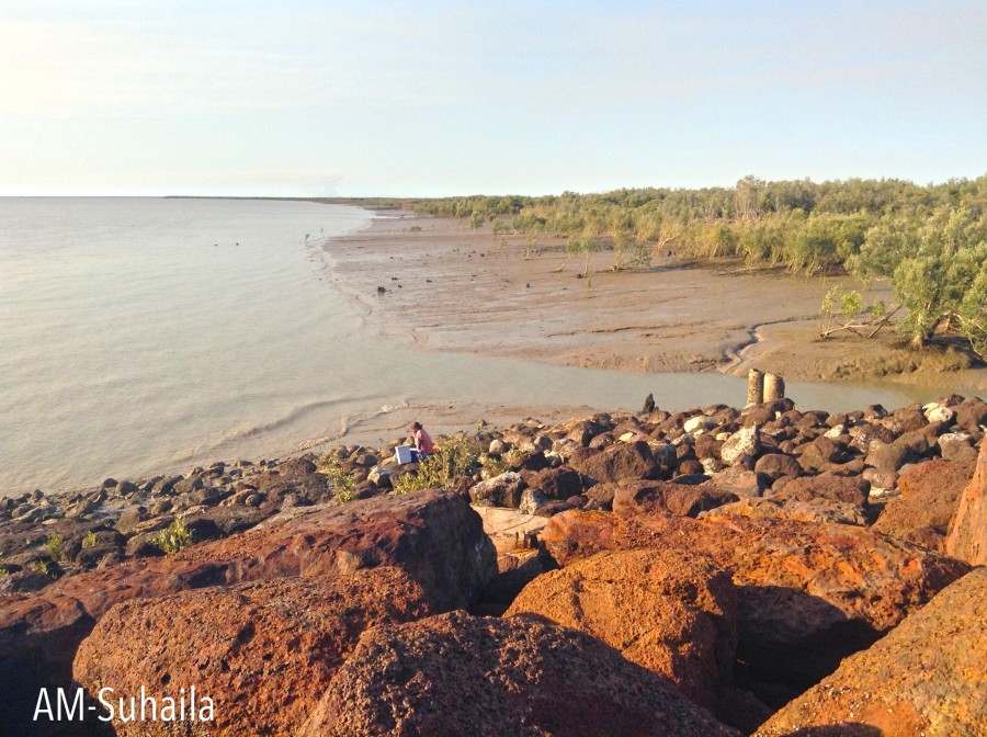 View of the river from the jetty