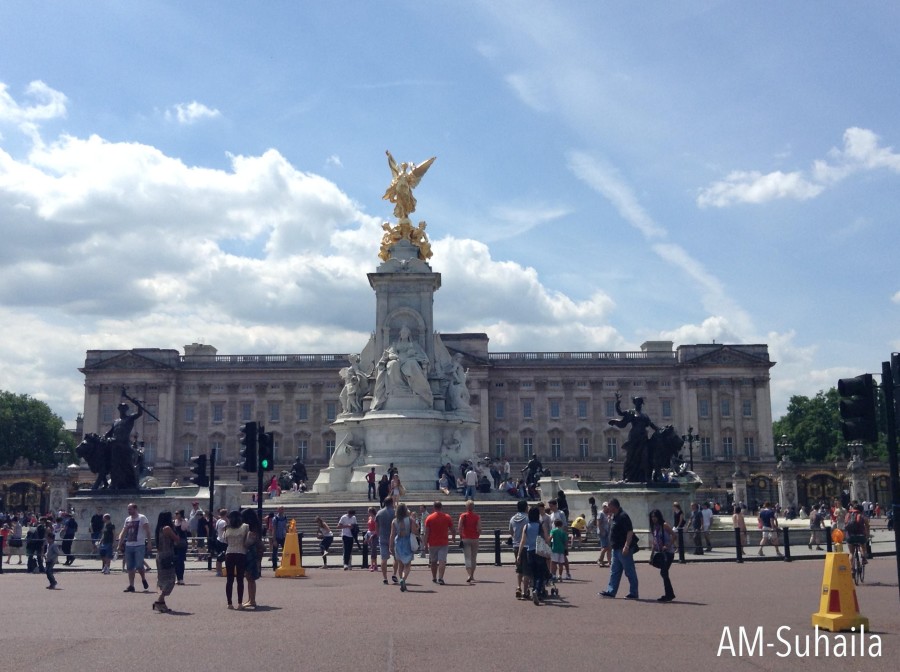 Buckingham Palace from afar