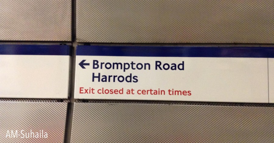 Exit to Harrods