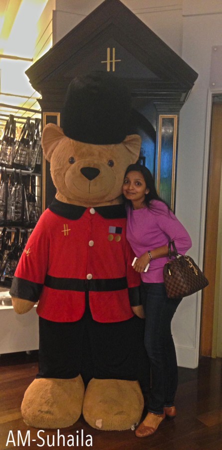 Me & the lovely Harrods Bear!