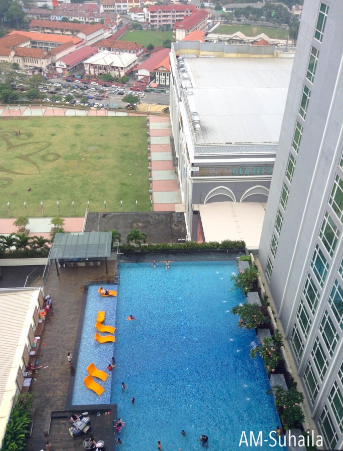 View of the pool from the top