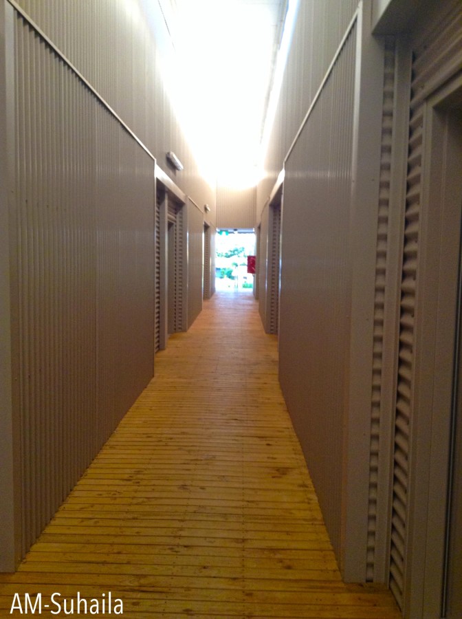 The corridors of the rooms