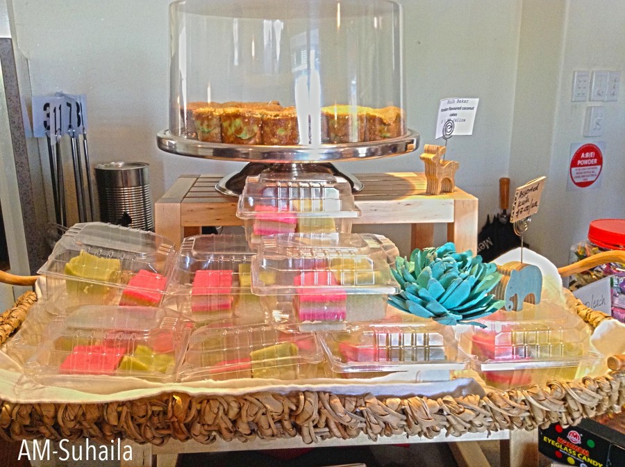 Pretty, colourful cakes and desserts at The Sarapan